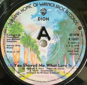 Dion - You Showed Me What Love Is