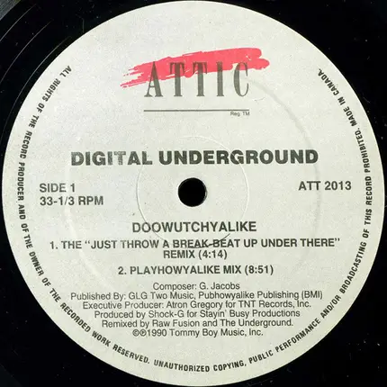 Digital Underground - Doowutchyalike / Packet Man