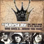 12'' - DJ Kay Slay Feat. Three 6 Mafia , Lil' Wyte , Frayser Boy - Who Gives A... Where You From / Retarded