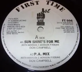 Don Campbell - Sun Shine's For Me / New 32