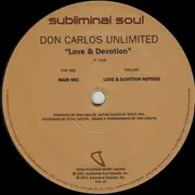 12inch Vinyl Single - Don Carlos Unlimited - Love & Devotion