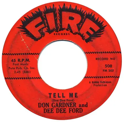 Don Gardner and Dee Dee Ford - Need Your Lovin' / Tell Me