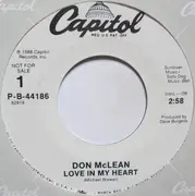 7inch Vinyl Single - Don McLean - Love In My Heart