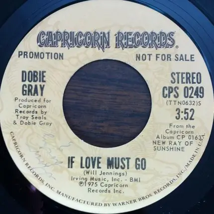 Dobie Gray - If Love Must Go