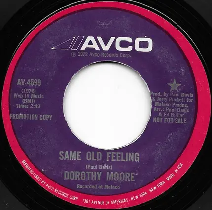 Dorothy Moore - Same Old Feeling