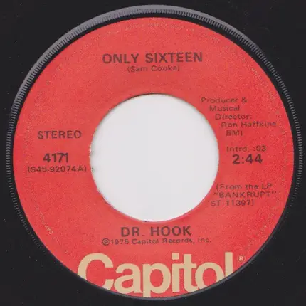 Dr. Hook - Only Sixteen