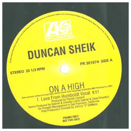 Duncan Sheik - On A High