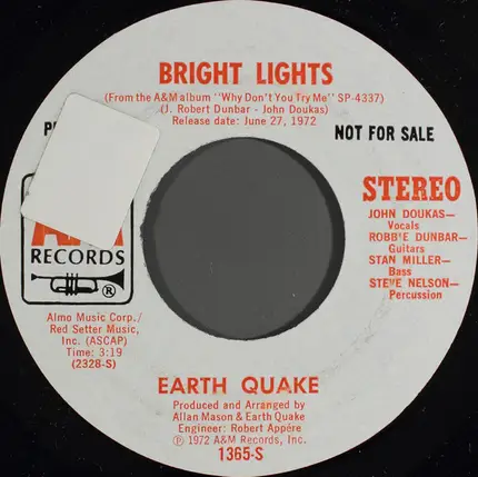 Earth Quake - Bright Lights