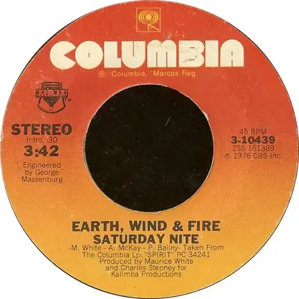 Earth, Wind & Fire - Saturday Nite