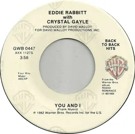 Eddie Rabbitt - You Can't Run From Love / You And I