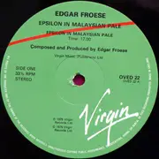 LP - Edgar Froese - Epsilon In Malaysian Pale - Gatefold