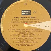 LP - Enrique Lynch Y Su Conjunto - Más Impacto Criollo