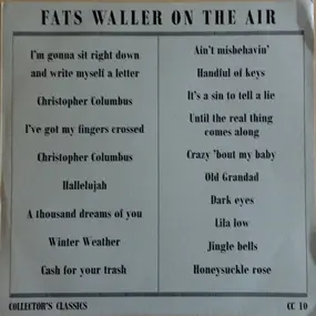 Fats Waller And His Rhythm - Fats Waller On The Air