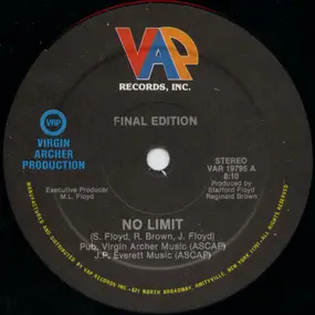 Final Edition - No Limit / I Can Do It (Anyway You Want)