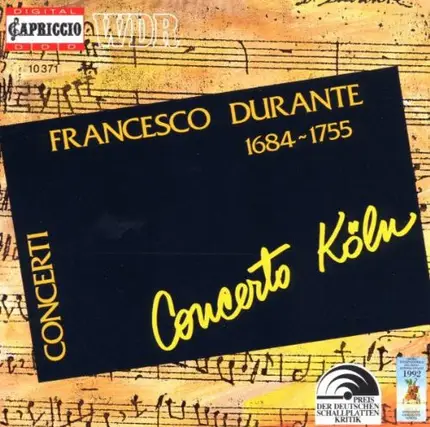 Francesco Durante · Concerto Köln - Concerti