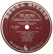 LP - Frank Loesser - Guys & Dolls: A Musical Fable Of Broadway