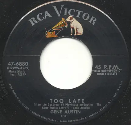 Gene Austin - That's Love / Too Late