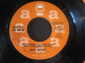 Gene Pitney - Dedication-A/K/A This Song I Want To Dedicate To You