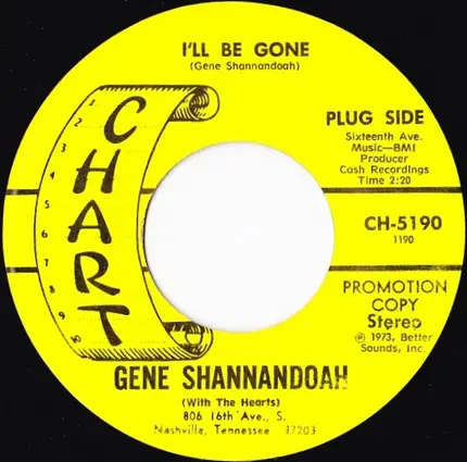 Gene Shannandoah With The Hearts - I'll Be Gone