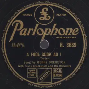 Frank Chacksfield & His Orchestra - A Fool Such As I / Broken Wings