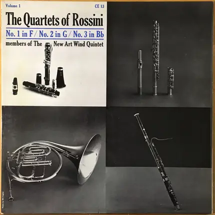 Rossini - The Quartets Of Rossini Volume 1 - No.1 In F / No. 2 In G / No.3 In Bb