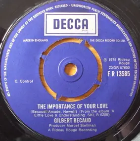 Gilbert Becaud - The Importance Of Your Love / The Mexican Singing Bird