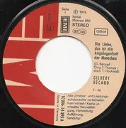 7inch Vinyl Single - Gilbert Bécaud - Die Liebe, Das Ist Die Angelegenheit Der Menschen