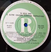 LP - Giuseppe Di Stefano - 'O Sole Mio E Altre Celebri Canzoni Napoletane