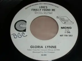 Gloria Lynne - Love's Finally Found Me