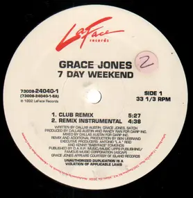 Grace Jones - 7 Day Weekend