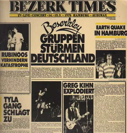 Greg Kihn, Rubinoos, Earth Quake, Tyla Gang - Bezerk Times