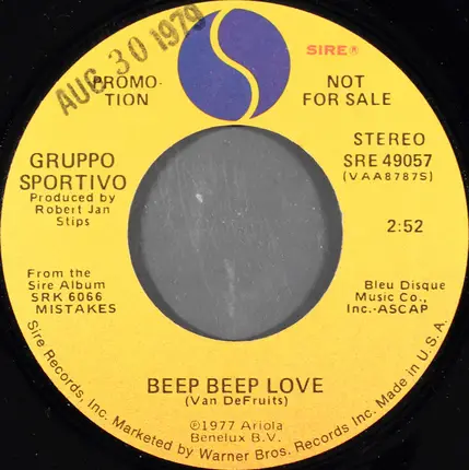 Gruppo Sportivo - Beep Beep Love