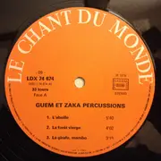 LP - Guem Et Zaka Percussion - Percussions - Orange Labels