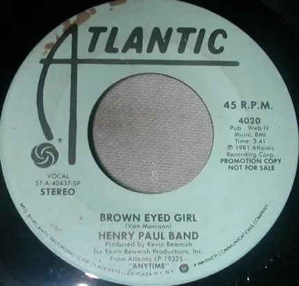 Henry Paul Band - Brown Eyed Girl