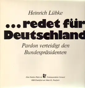 heinrich lübke - ...redet für Deutschland