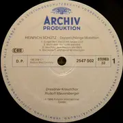 LP - Heinrich Schütz - Doppelchörige Motetten (Rudolf Mauersberger)