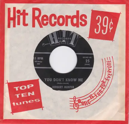 Herbert Hunter - You Don't Know Me/The Right String But The Wrong Yo-Yo