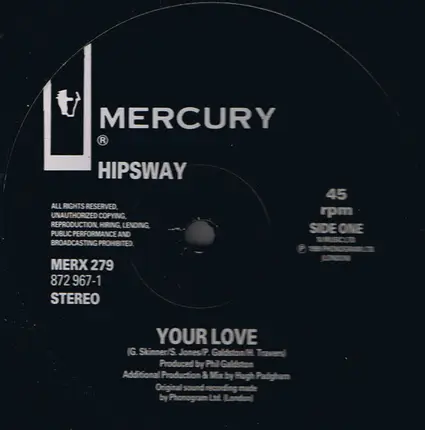 Hipsway - Your Love