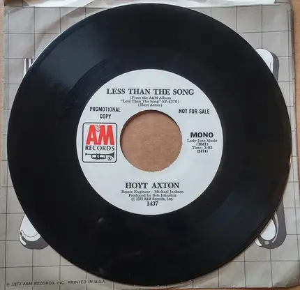 Hoyt Axton - Less Than the Song