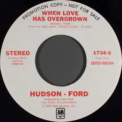 Hudson-Ford - Day Without Love