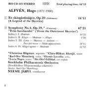 CD - Alfvén - En Skärgårdssägen, Op.20 / Symphony No.4, Op.39 'Från Havsbandet'