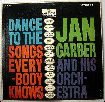 Jan Garber And His Orchestra - Dance To The Songs Everybody Knows