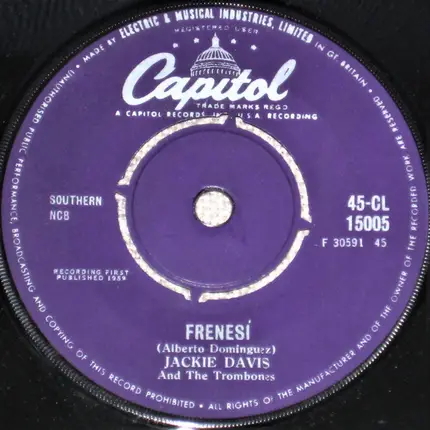 Jackie Davis - Gonna Get A Girl / Frenesi