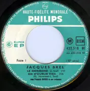 7inch Vinyl Single - Jacques Brel - Le Moribond