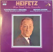 Double LP - Jascha Heifetz - Three Great Violin Concertos - Gatefold