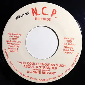 Jeannie Bryant - You Could Know As Much About A Stranger / Biff Boom Bam