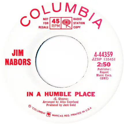 Jim Nabors - White Christmas / In A Humble Place