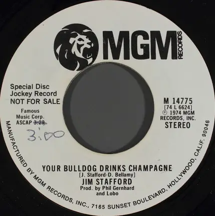 Jim Stafford - Your Bulldog Drinks Champagne