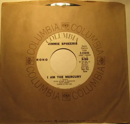 Jimmie Spheeris - I Am The Mercury