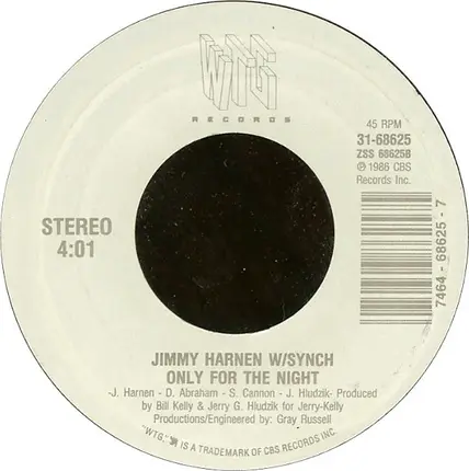 Jimmy Harnen W/ Synch - Where Are You Now?